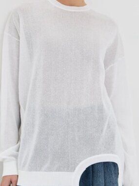 Tibi Crispy Sweater with Cut Out Detail